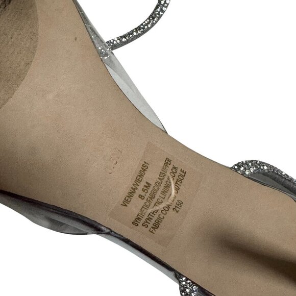 Steve Madden Clear Crystal Vienna Pump Stiletto Size 8.5 New $120 - Picture 9 of 10